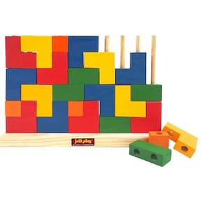 Blocos de encaixe tetris vertical didático pedagógico