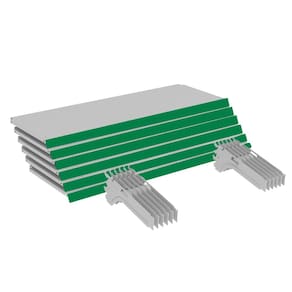 Kit 12 Bandejas Gondola FIT 40 Branco 12X 30x90 Pe Verde