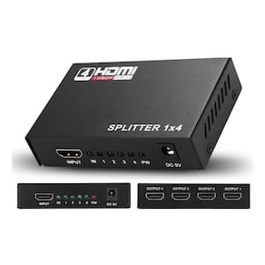 Distribuidor sinal splitter 1x4 hdmi full hd 1080p 3d ver