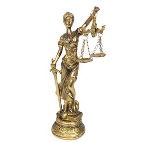 Deusa da justiça thêmis estátua escultura resina 3 cores