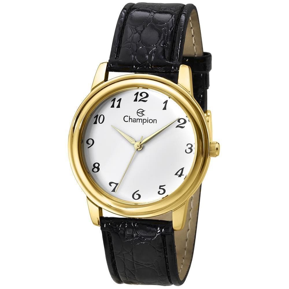 Relógio champion feminino ch22153h social dourado 38mm