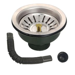 Ralo Valvula Dreno de Pia 10x10 Sifao Filtro Cesto Tubo de Escoamento Cozinha Lavanderia
