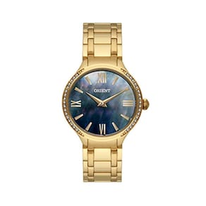 Relógio feminino aço inoxidável 32mm madrepérola quartz 5atm