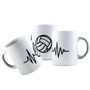 Caneca cerâmica vôlei é vida amor por voleibol
