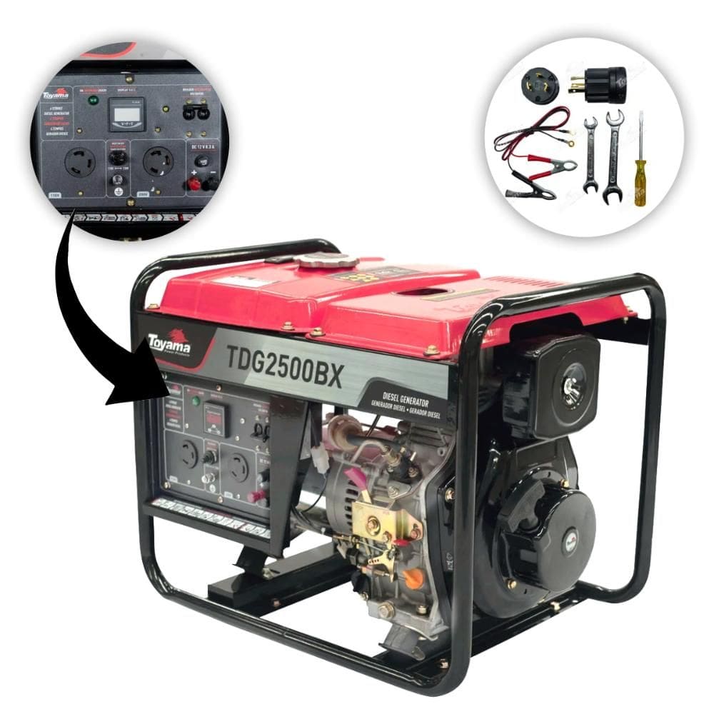 Gerador à Diesel Toyama TDG2500BX Partida Manual 2,2KVA 115V/230V
