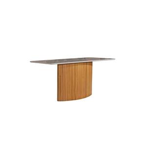 Mesa de Jantar com Vidro Ripada - Genova-1,20x0,90m - Art Salas