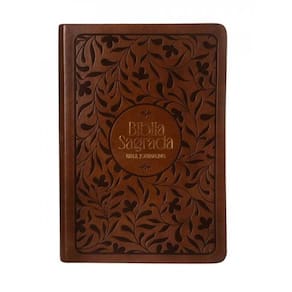 Bíblia Nvi Bible Journaling, Courosoft Marrom Com Baixo Relevo, Com Espaço Para Anotações, Leitura P