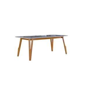 Mesa de Jantar com Vidro Madeira Maciça - Siena-1,60x0,90m - Art Salas