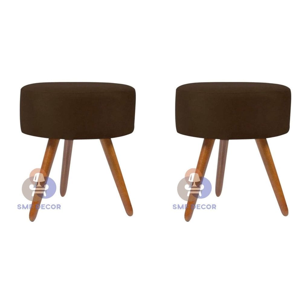 kit 02 Puff Redondo Pés Palito