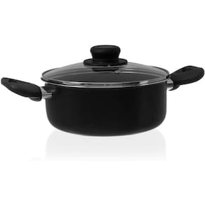 Panela Caçarola Gourmet com Tampa de Vidro Antiaderente de A