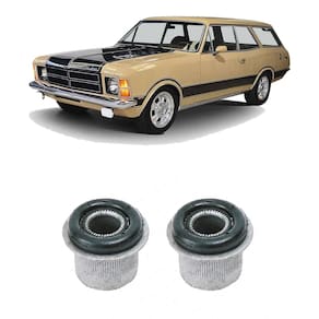 Par bucha dianteira bandeja chevrolet caravan 1979 1980 1981