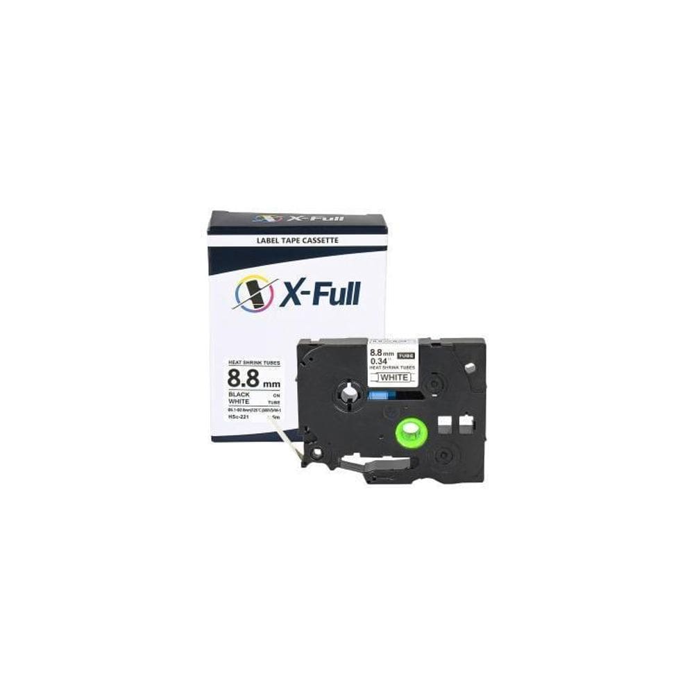 Kit 5 Fita Termoretrátil Compatível Brother Hse Branco 9Mm
