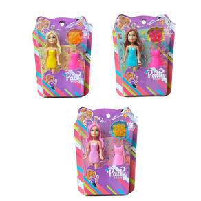Kit 3 bonecas patty amigas com acessórios brinquedo