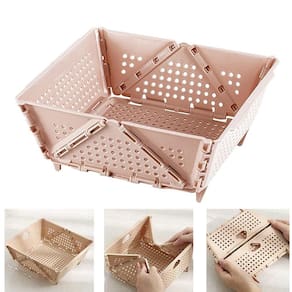Cesta Secar Frutas Verduras Vegetais Dobravel Organizadora Porta Objetos Drenagem Alimentos Fruteira