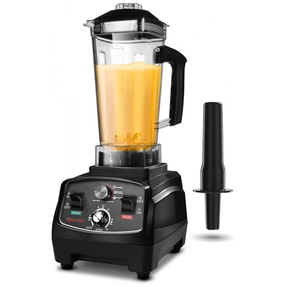 Liquidificador de Bancada Profissional 2.2L 10 Velocidades, 1800W, 110v, WANTJOIN, Preto