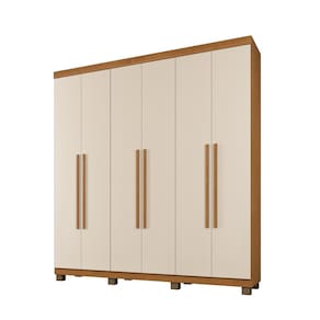 Guarda Roupa Casal 6 Portas 3 Gavetas Milão Com Pés Benetil Móveis