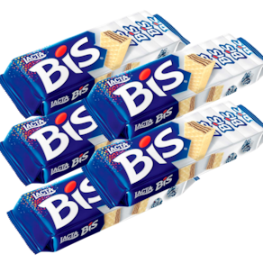 Kit 5 und Chocolate Bis Lacta Branco 16 und