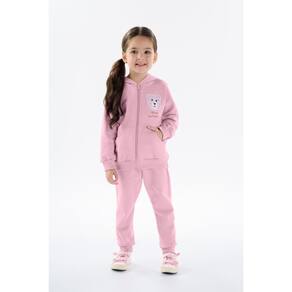 Conjunto Moletom Menina com Capuz Pulla Bulla Ref. 50233