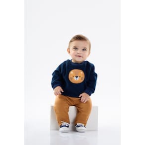 Conjunto Menino Blusão Malha Soft Pulla Bulla Ref. 50169