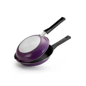Omeleteira Antiaderente Dupla 18cm Lilás / Roxa Teflon