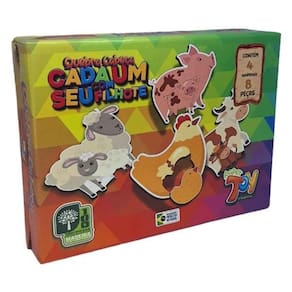 Brinquedo Quebra Cabeça Cada Um Seu Filhote 4 Animais 8