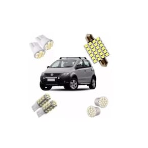 Kit led pingo torpedo crossfox 1g vw farolete placa teto ré