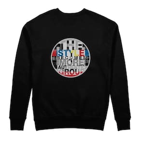 Moletom Blusa de Frio Flanelada Masculina Estampada Casaco Blusao Confortavel Sem Capuz e Sem Bolso