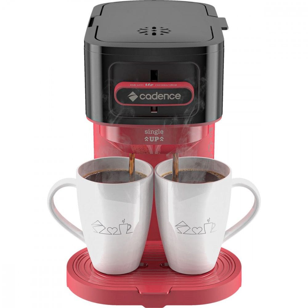 Cafeteira Single Up 300ml 220v Preto com Vermelho Cadence