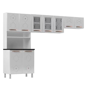Cozinha Compacta Aço Mirage New 9 Portas Branco - Telasul
