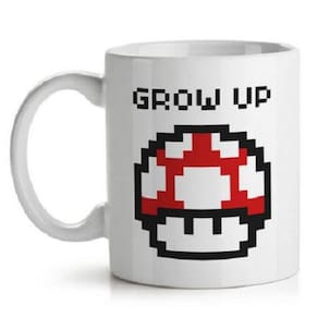 Caneca cogumelo pixel grow up