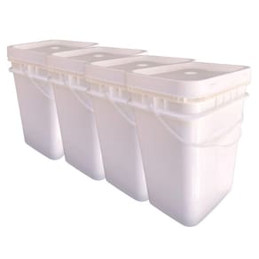 Balde curitiba retangular 20l - 4 pçs