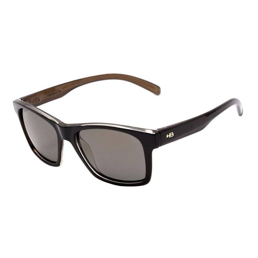 Óculos solar hb unafraid 90169122 preto dourado polarizado