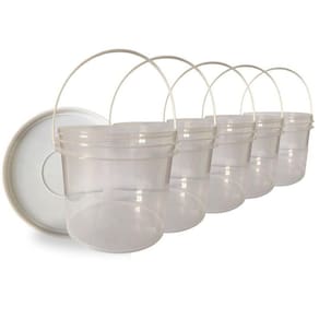 Balde para especiarias transparente 2.2l 5 pçs