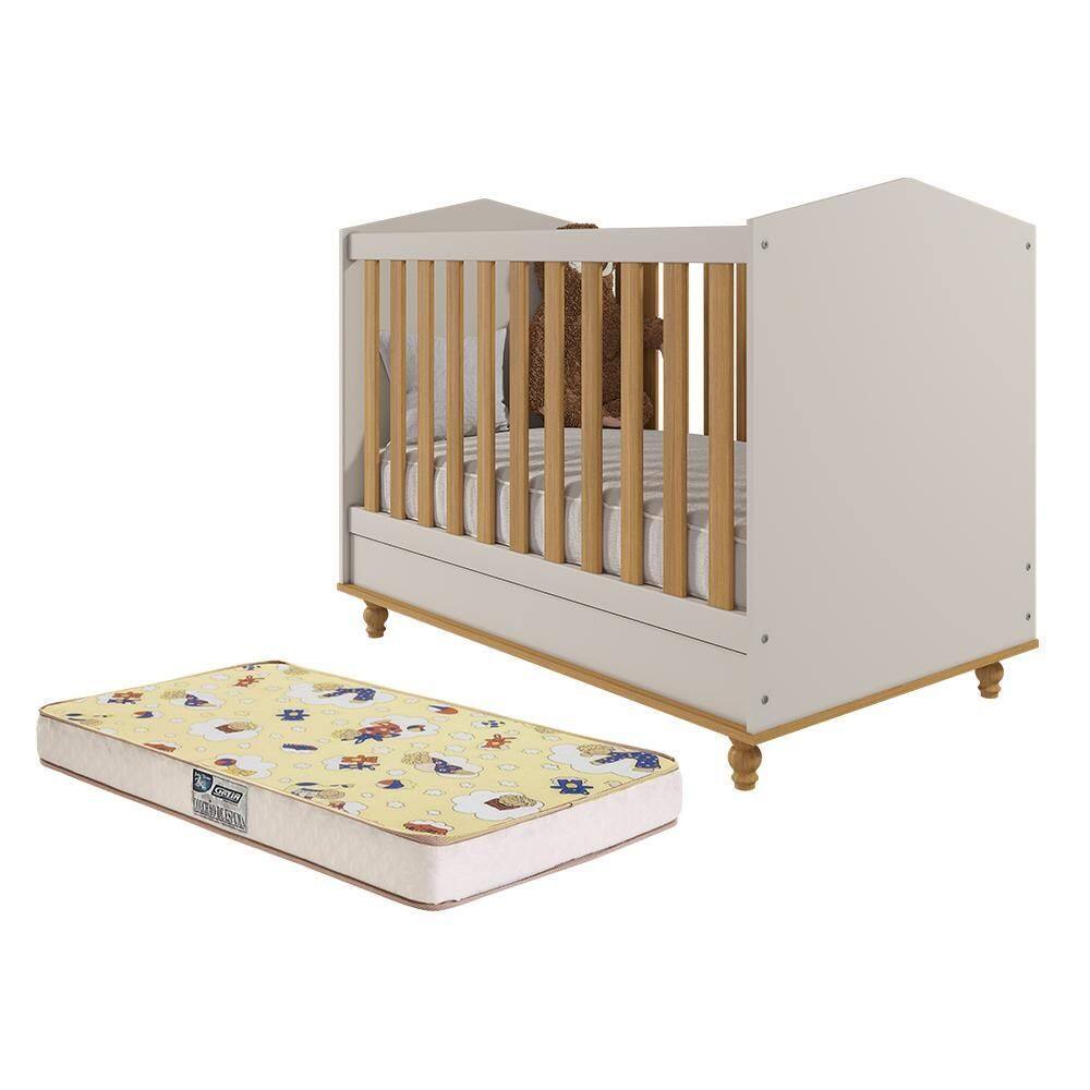 Berço Americano Mini Cama Mimo com Colchão Supreme - Permóbili Baby