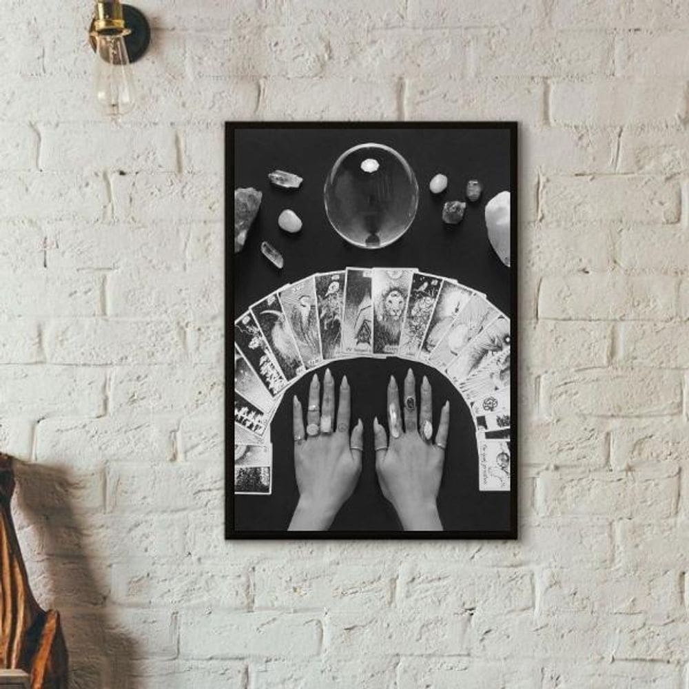 Quadro Decorativo Baralho Cigano 45X34Cm