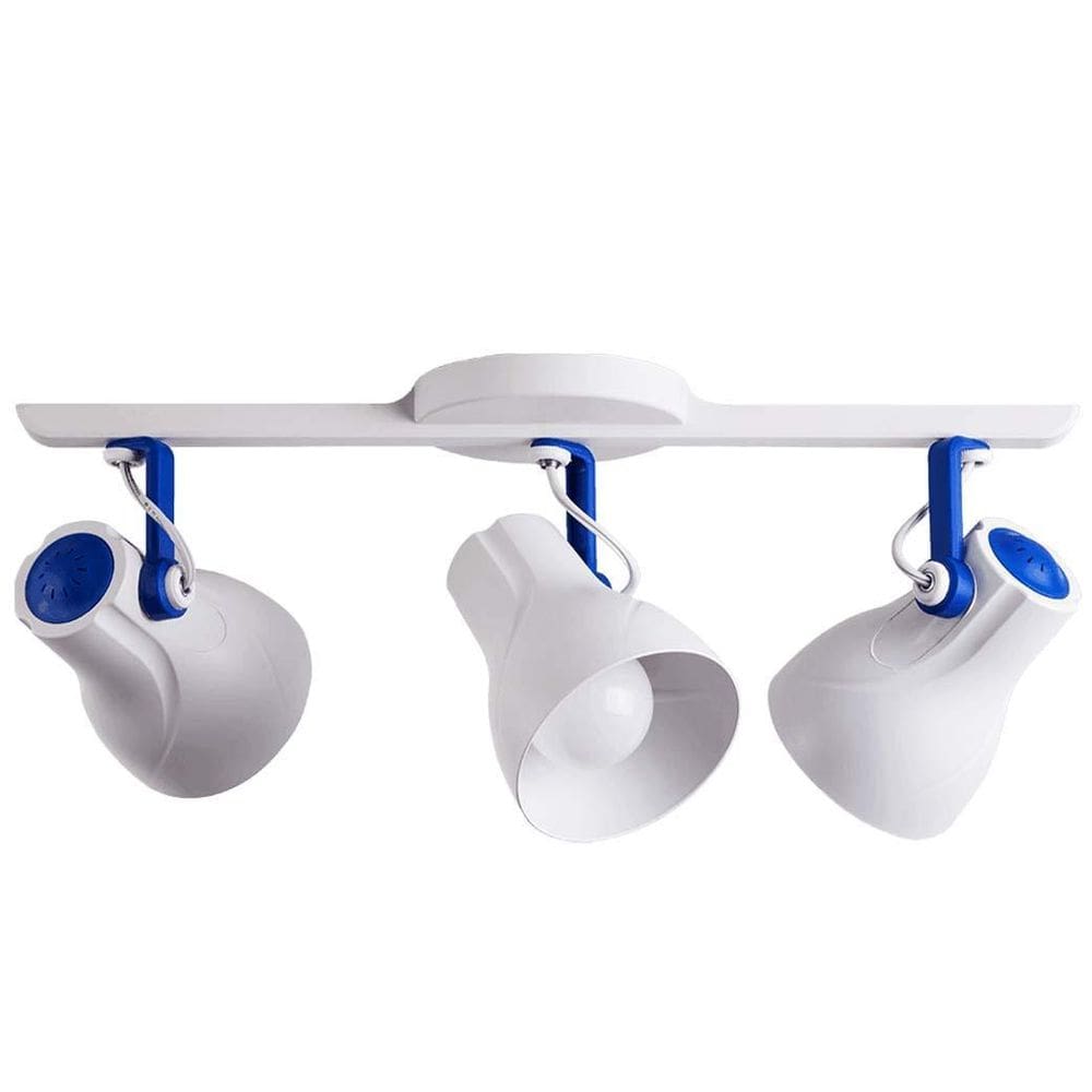 Spot sobrepor trilho direcionável octa plus branco azul 03