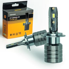 Kit Lâmpada Led T2 Ultra Slim H7 30W 3000Lm 6000K Tarponn