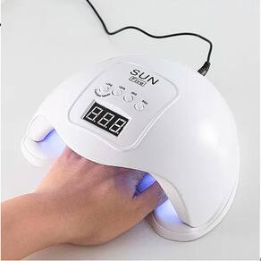 Mini unha cor 110v/220v bivolt secador esmalte branco
