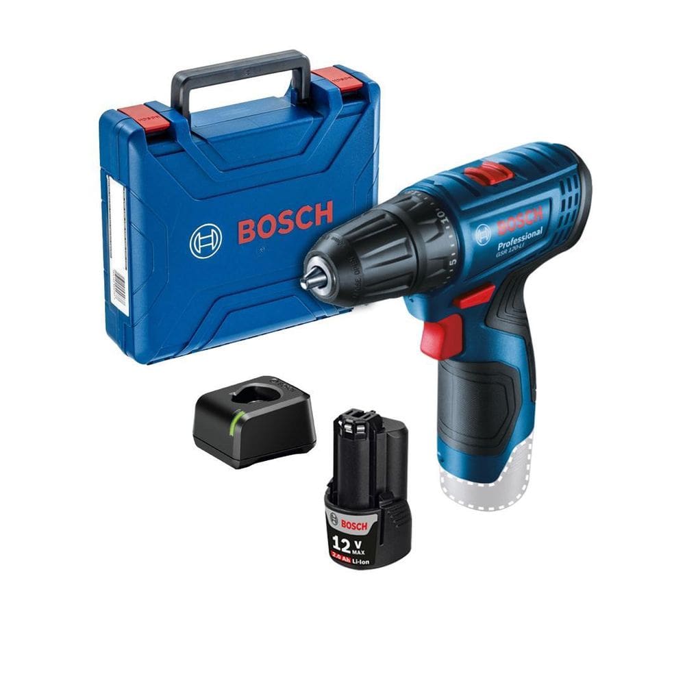 Parafusadeira furadeira gsr120-li 12v bosch 1 bat e maleta
