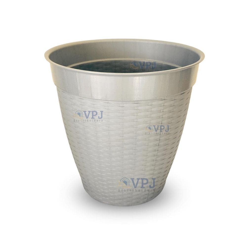 Vaso rattan redondo grande casa jardim plantas e flores 30 l