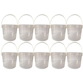 Balde transp 2.2l alça plast p agua com tampa remov 10 pçs