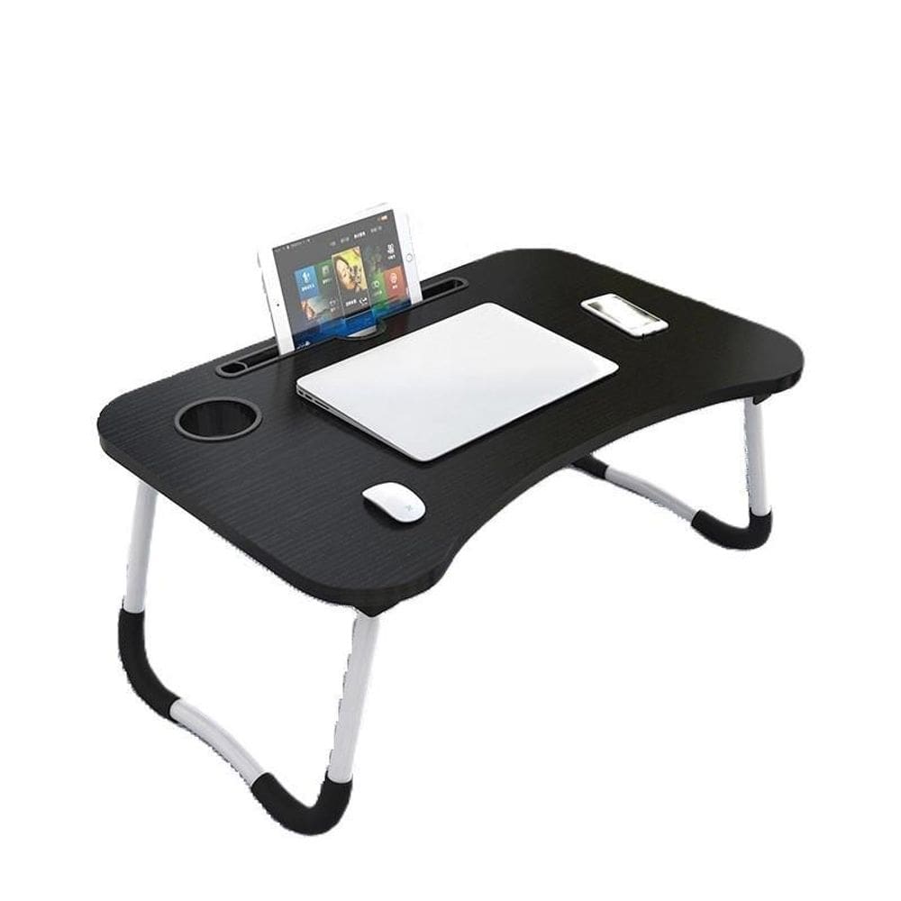 Mesa Portátil Dobrável Para Notebook Cama Refeição - Preto