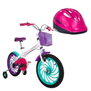 Kit bicicleta infantil aro 16 ceci  2022  com capacete rosa