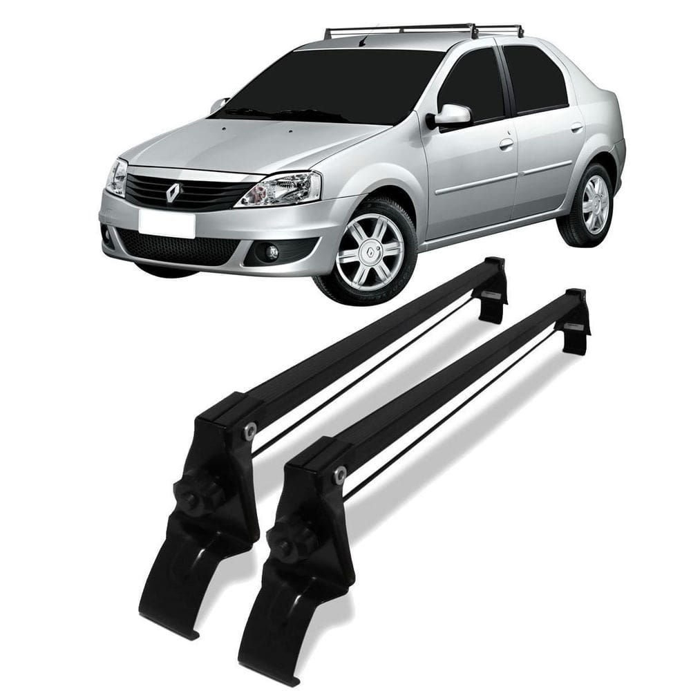 Rack teto bagageiro travessa renault logan 2007 até 2013