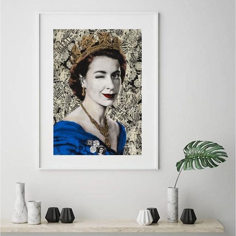 Quadro Decorativo Elizabeth Ii 60X48Cm