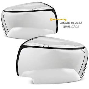 Aplique capa cromada retrovisor mitsubishi l200 triton 2014