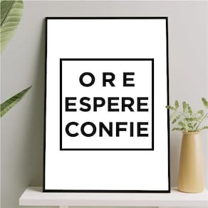 Quadro Ore Espere Confie 24X18Cm - Com Vidro