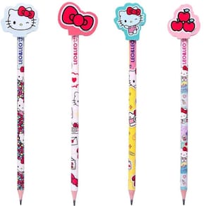 Lapis com borracha na ponta hello kitty unitario - leo & leo