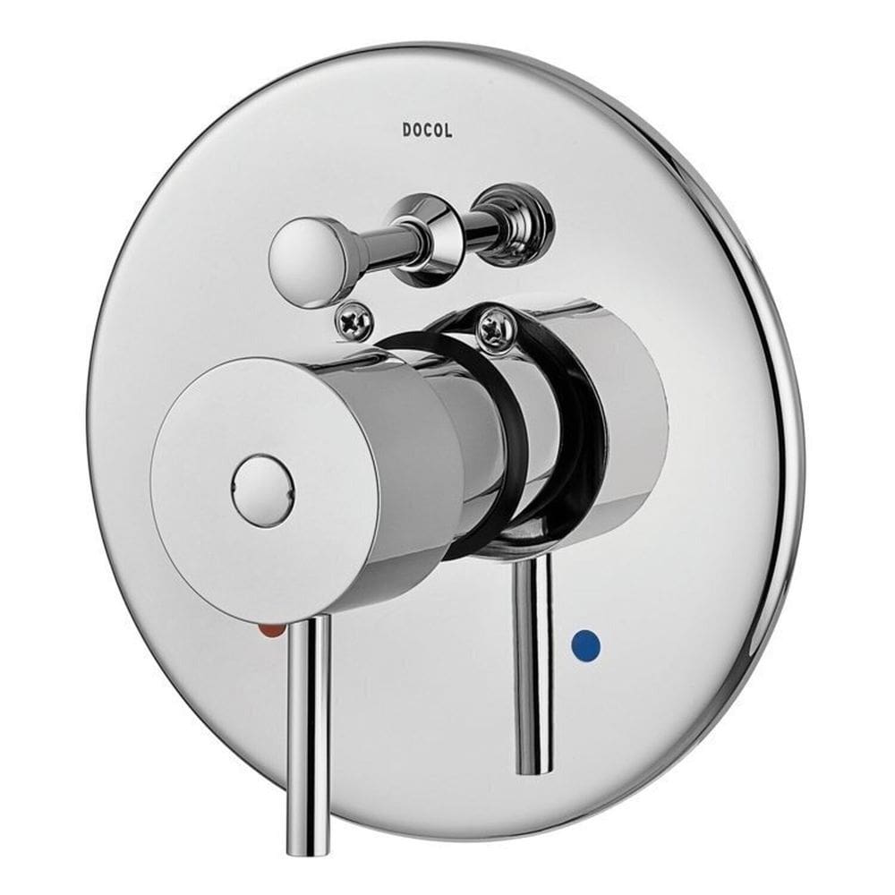 Kit 2 Acabamentos Monocomando para Banheira e Chuveiro Docol Monet 1/2” Chrome Cromado