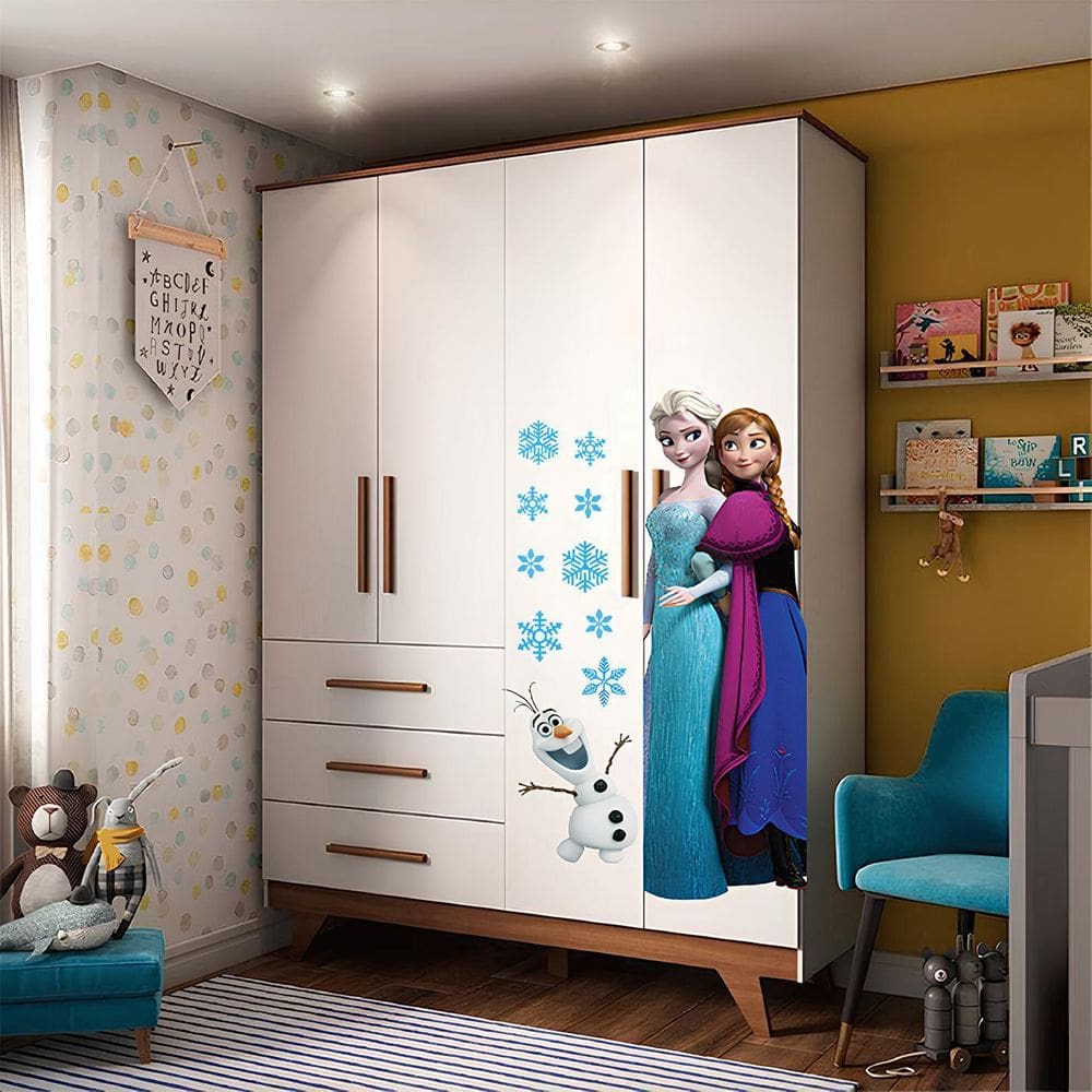 Adesivo Para Guarda Roupa Frozen Mod02